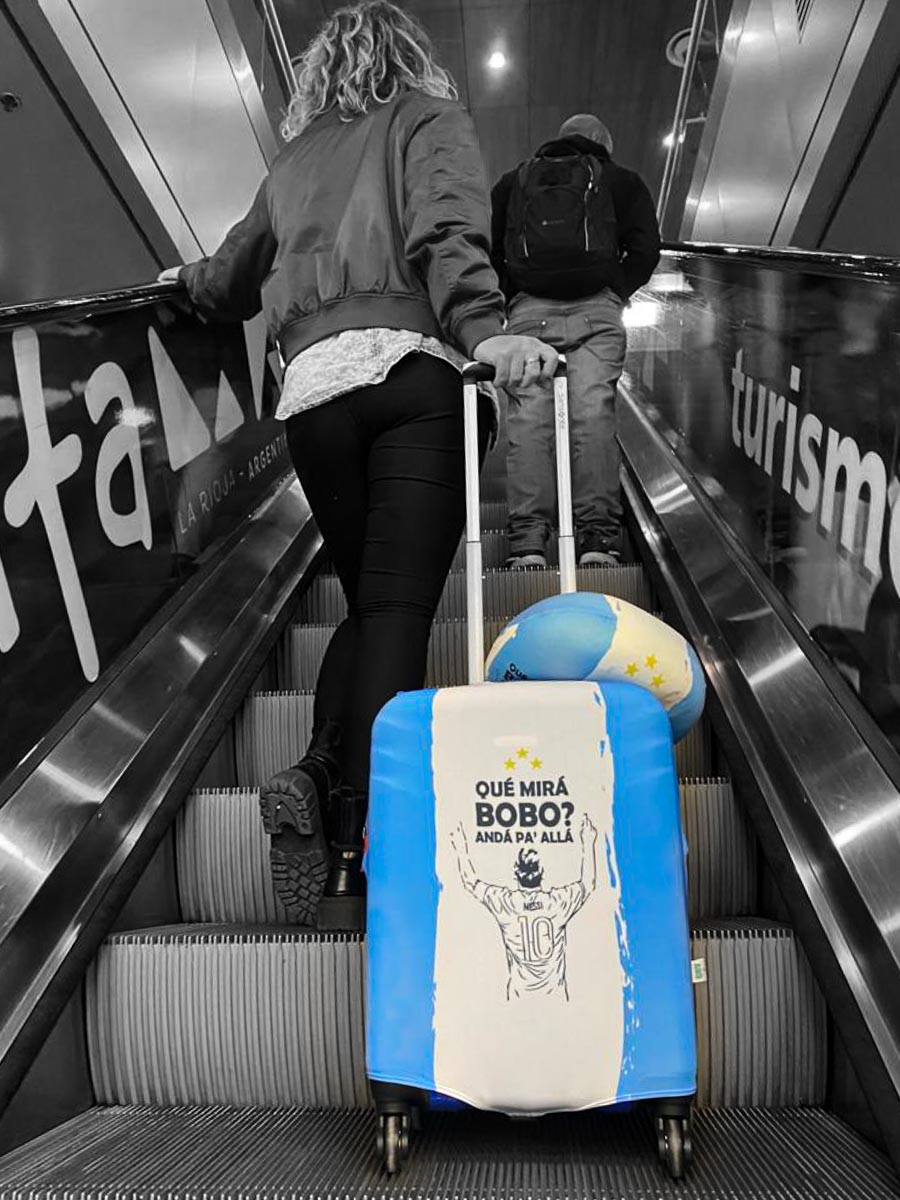 Ganate una funda de Messi para tu valija